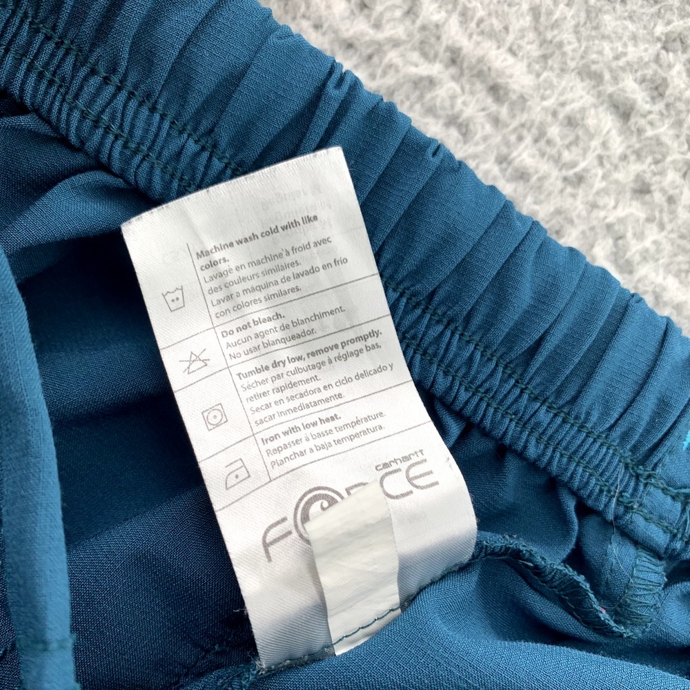 Women's Blue Drawstring Pants - Picture 8 of 12
